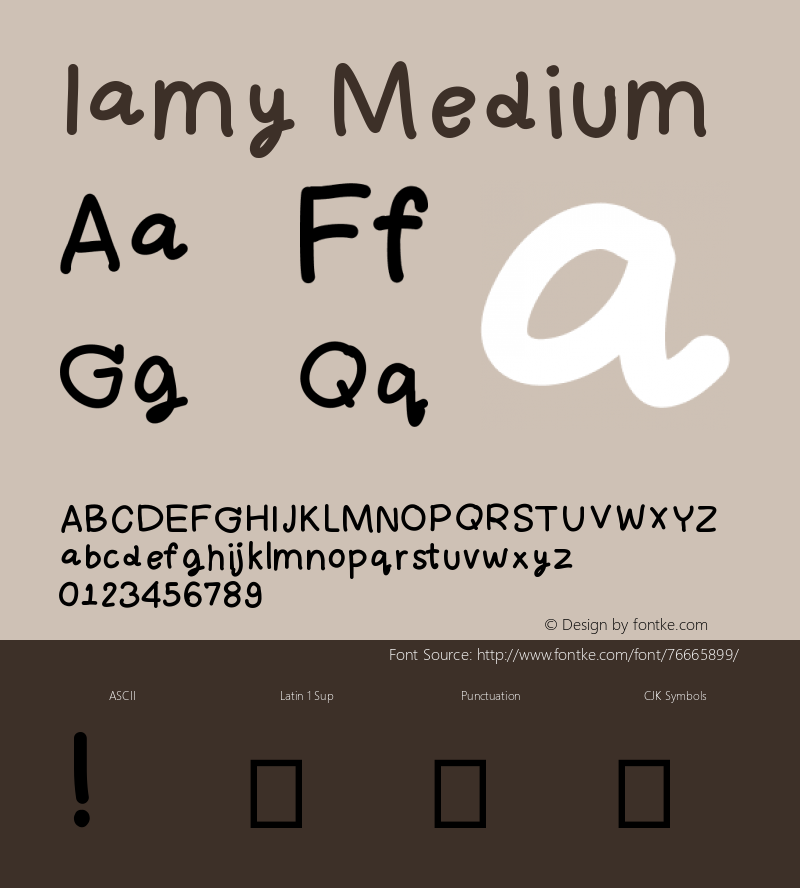 Iamy Version 001.000 Font Sample