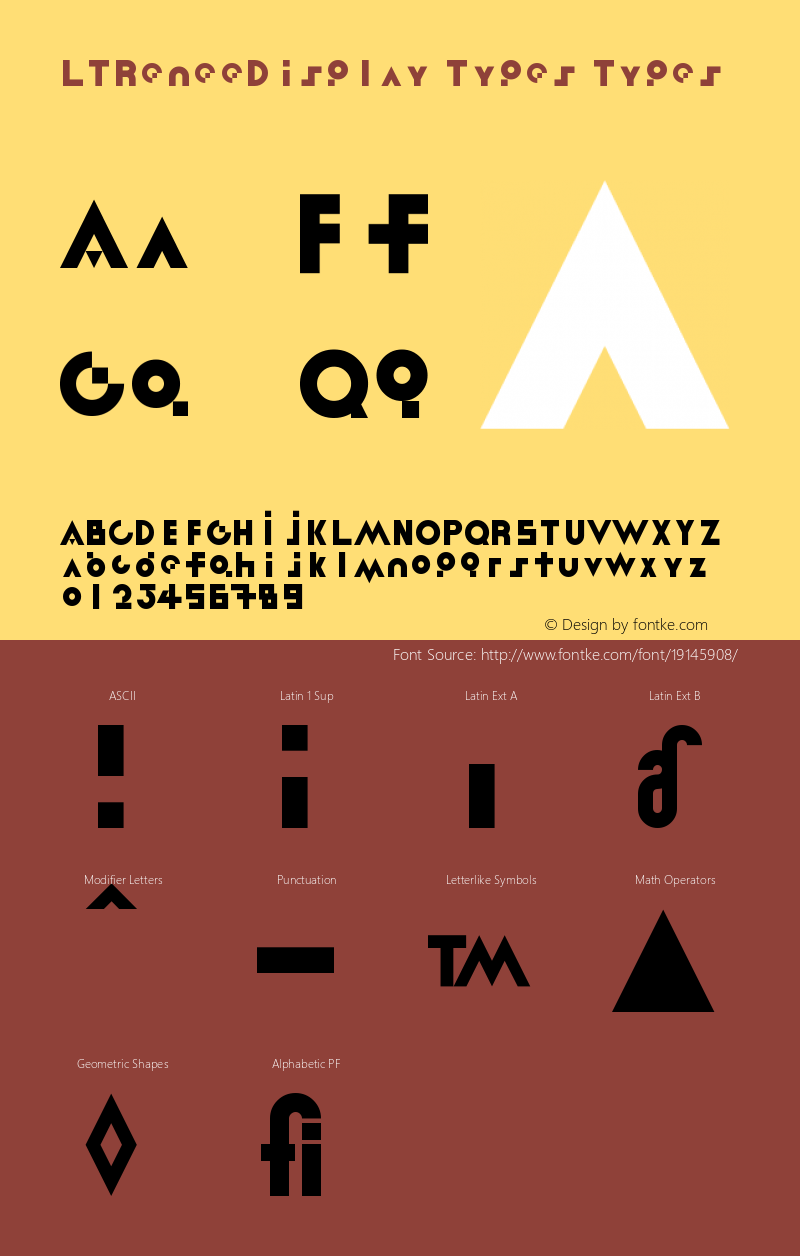 LinotypeReneeDisplay-Types Version 001.000 Font Sample