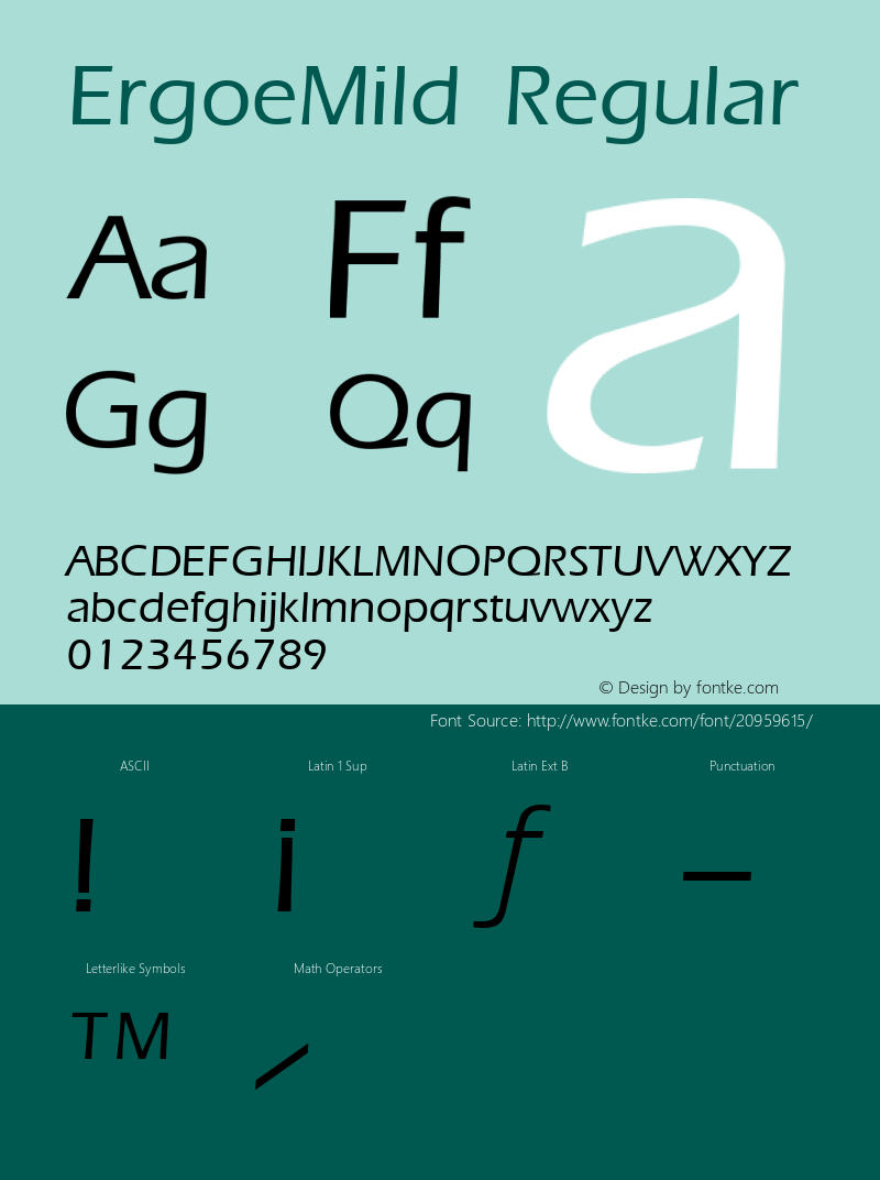 ErgoeMild Regular Weatherly Systems, Inc.  1/23/93 Font Sample