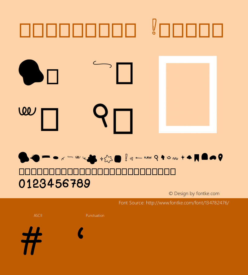 cuteemoji Version 001.000 Font Sample