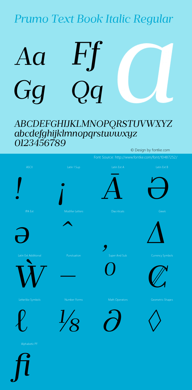 Prumo Text Book Italic Regular Version 1.001;PS 001.001;hotconv 1.0.70;makeotf.lib2.5.58329 Font Sample