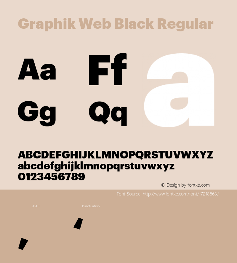 Graphik Web Black Regular Version 001.000 2009 Font Sample