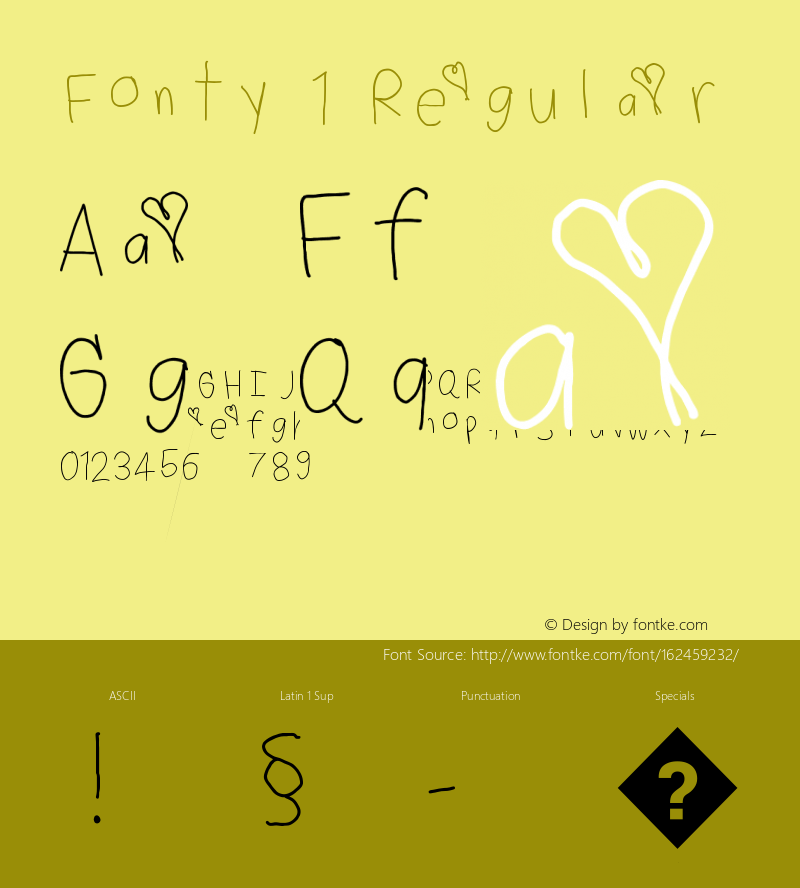 Fonty 1 1.0 Font Sample