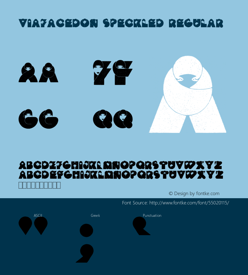 ViaFaceDon Speckled Version 1.10 June 10, 2010 Font Sample