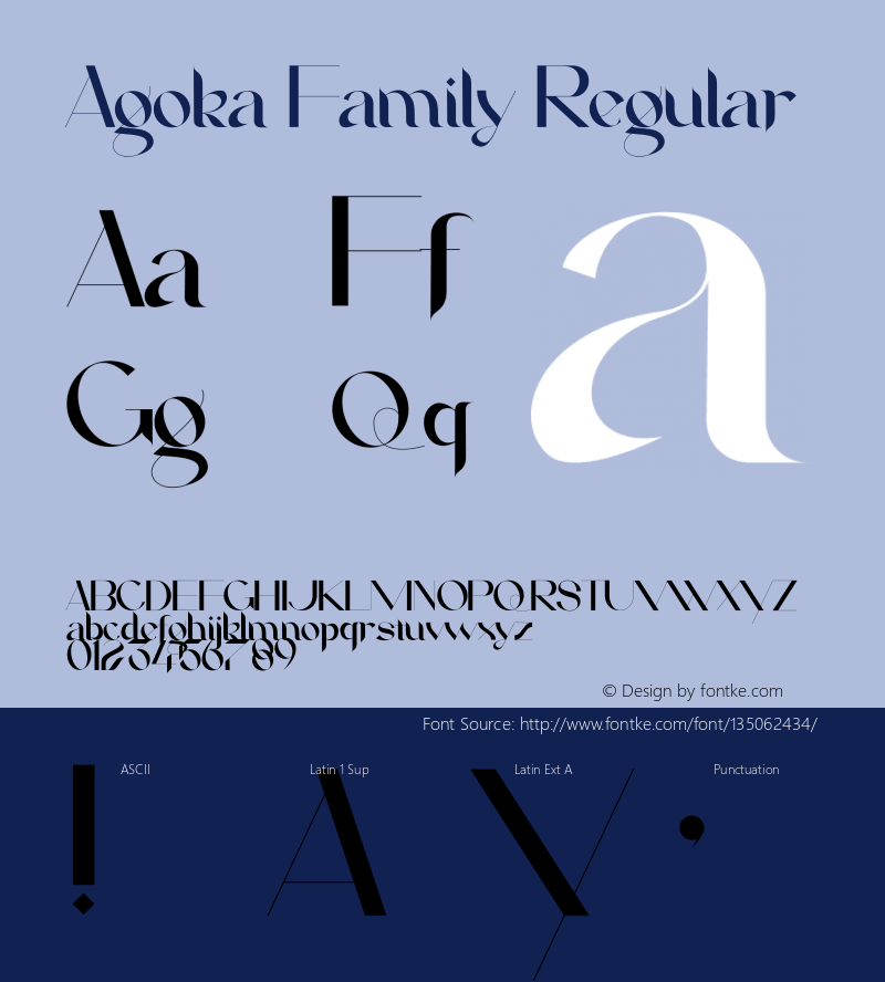 Agoka Family Version 1.013;Fontself Maker 3.5.4 Font Sample