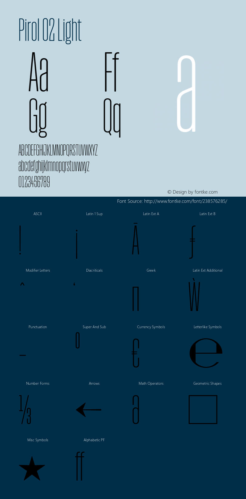 Pirol 02 Light Version 1.001;hotconv 1.0.109;makeotfexe 2.5.65596图片样张