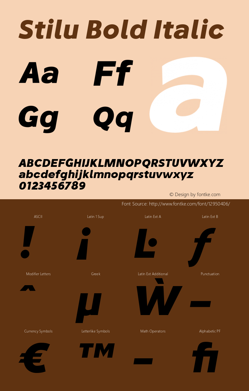 Stilu Bold Italic Version 1.200;PS 001.200;hotconv 1.0.88;makeotf.lib2.5.64775 Font Sample