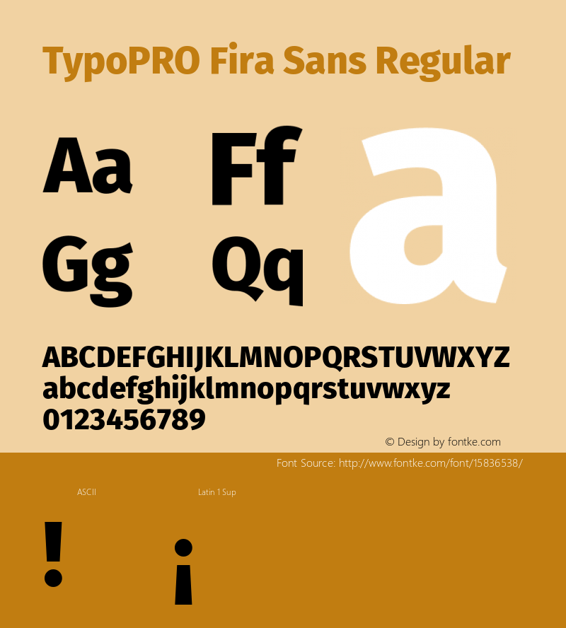 TypoPRO Fira Sans Regular Version 4.106;PS 004.106;hotconv 1.0.70;makeotf.lib2.5.58329 Font Sample