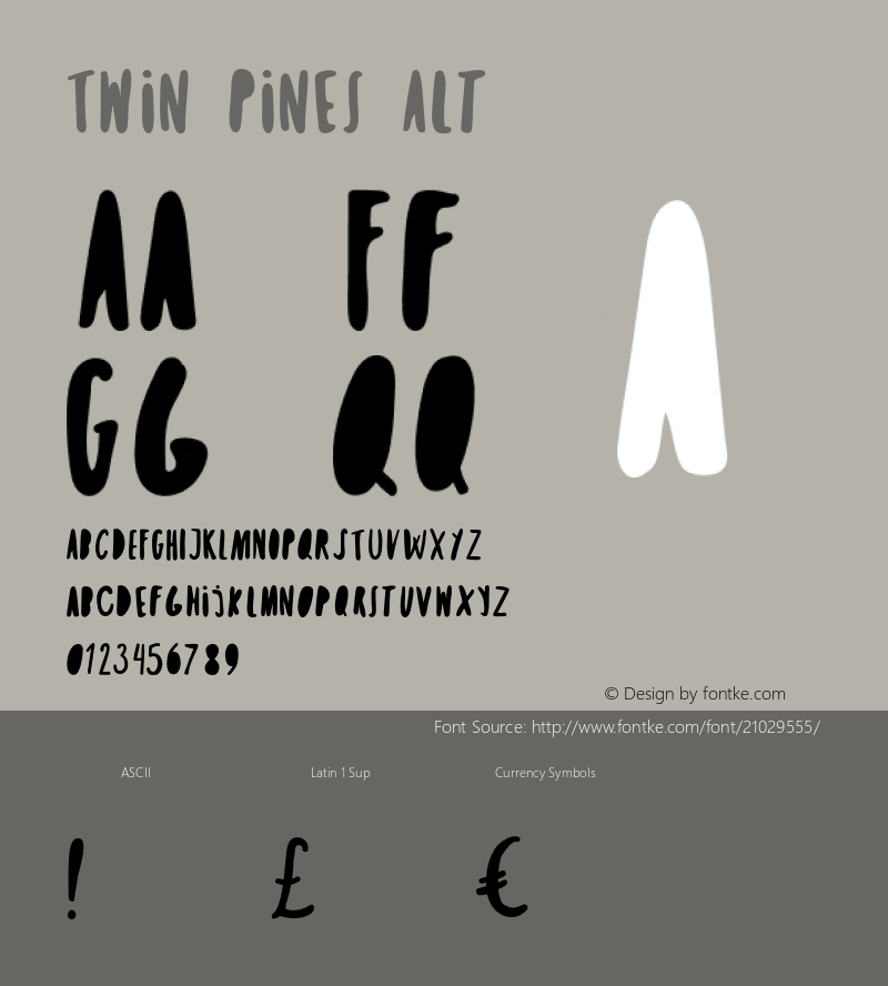 Twin Pines Alt Version 1.000;PS 001.000;hotconv 1.0.70;makeotf.lib2.5.58329 Font Sample