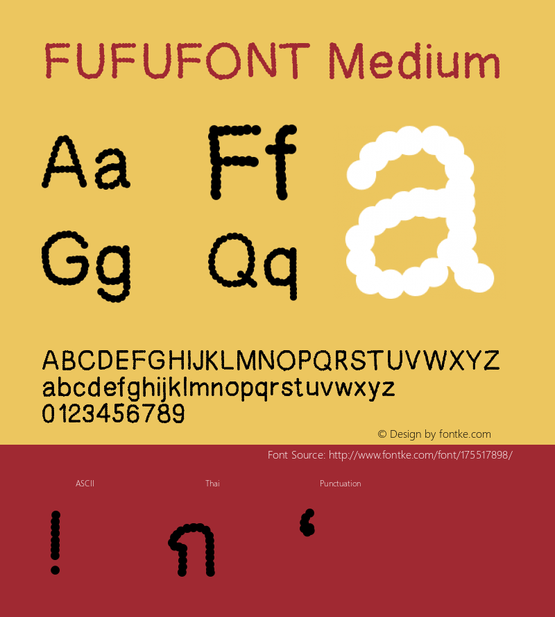 FUFUFONT Version 001.000图片样张