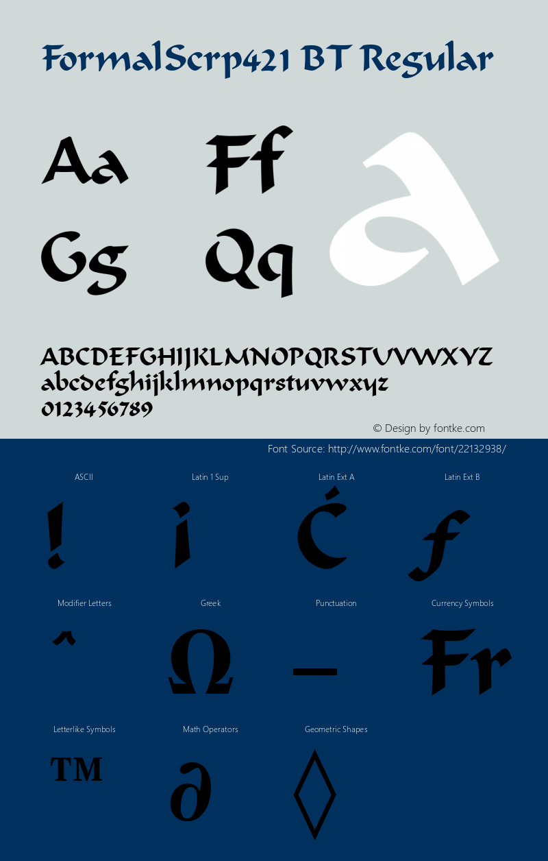 Formal Script 421 BT mfgpctt-v1.50 Thursday, December 24, 1992 10:41:35 am (EST) Font Sample