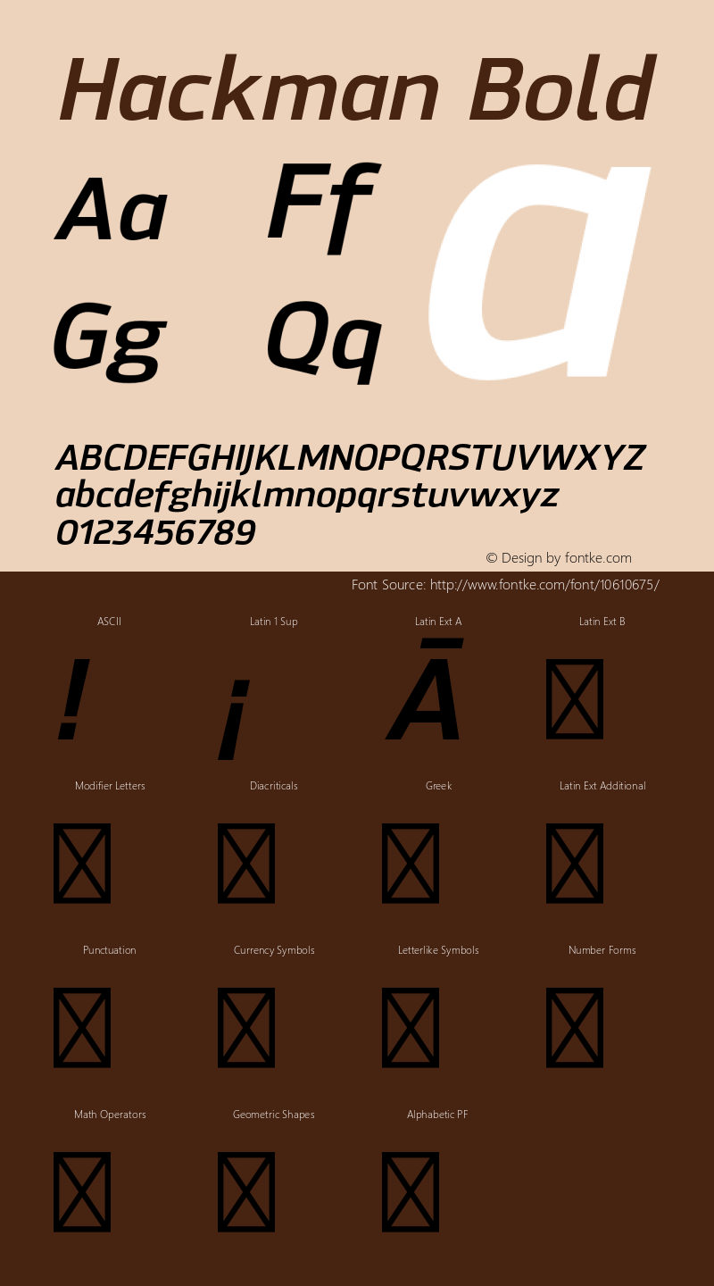 Hackman Bold Version 1.001;PS 001.001;hotconv 1.0.70;makeotf.lib2.5.58329;com.myfonts.northernblock.hackman.bold-italic.wfkit2.3Tsd Font Sample