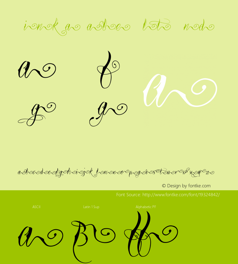 TinkaBabe-AltEnd Version 1.000 Font Sample