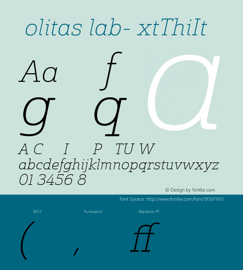 ☞SolitasSlab-ExtThiIt 1.000;com.myfonts.easy.insigne.solitas-slab.ext-thin-italic.wfkit2.version.4sRr Font Sample