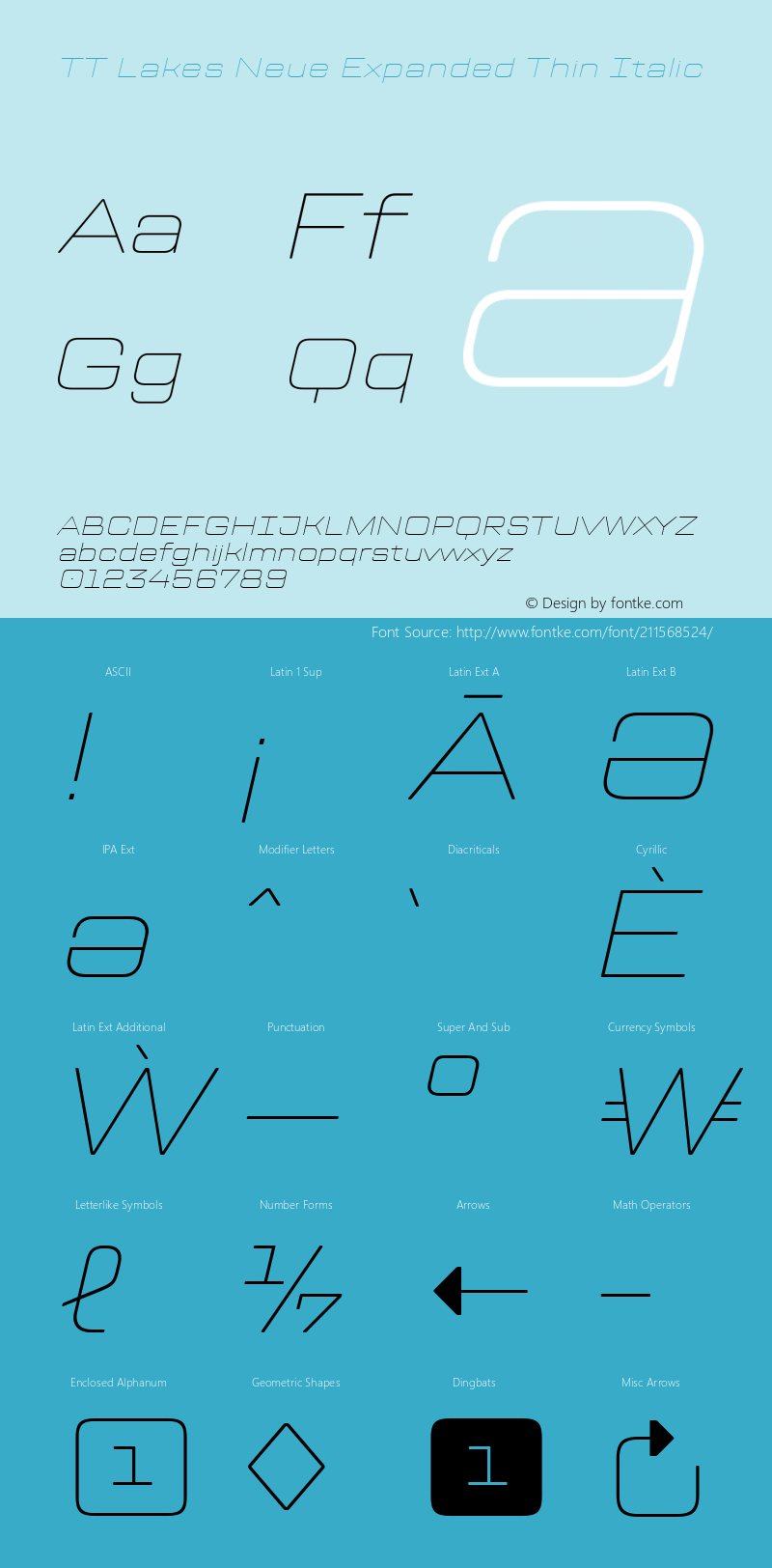 TT Lakes Neue Expanded Thin Italic Version 1.100.14042021图片样张