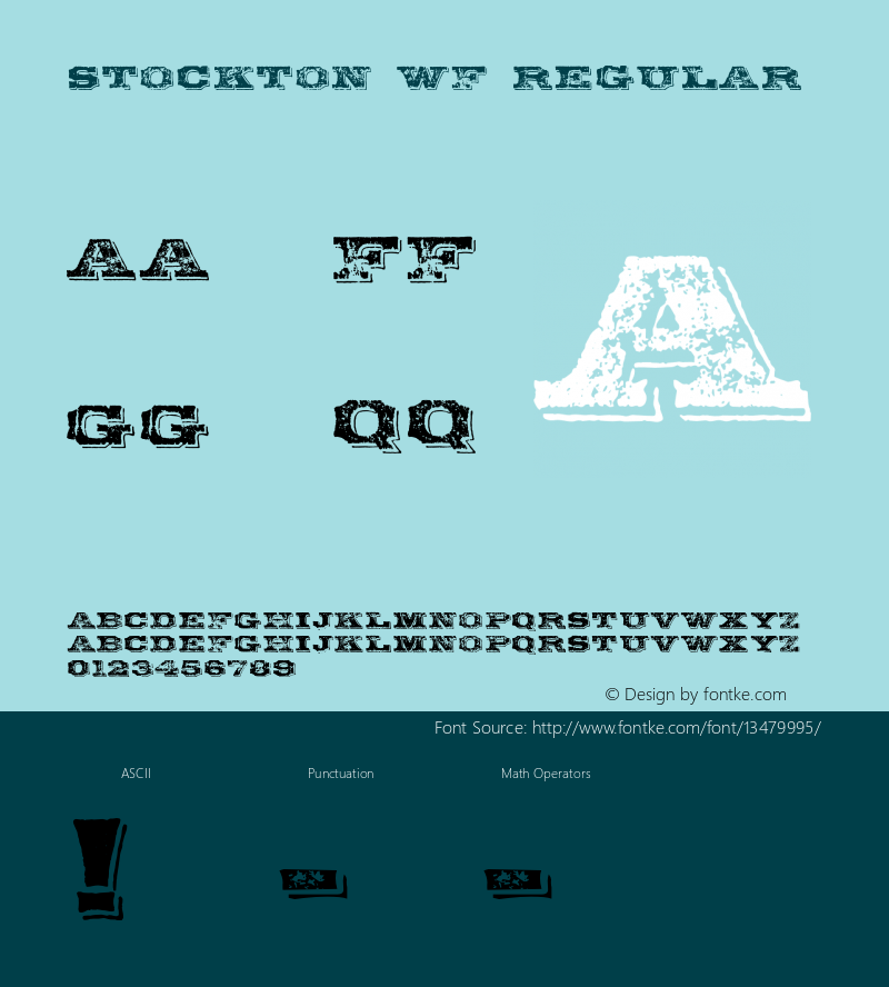 Stockton WF Regular 001.000 Font Sample