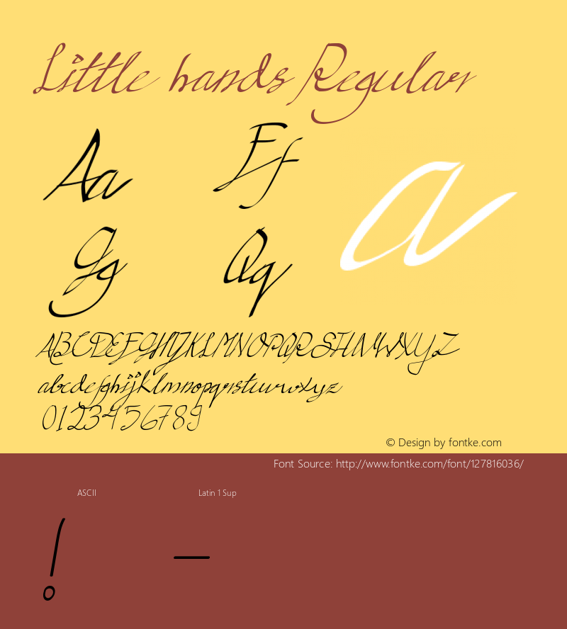 Little hands Version 1.00;November 16, 2020;FontCreator 12.0.0.2525 64-bit Font Sample