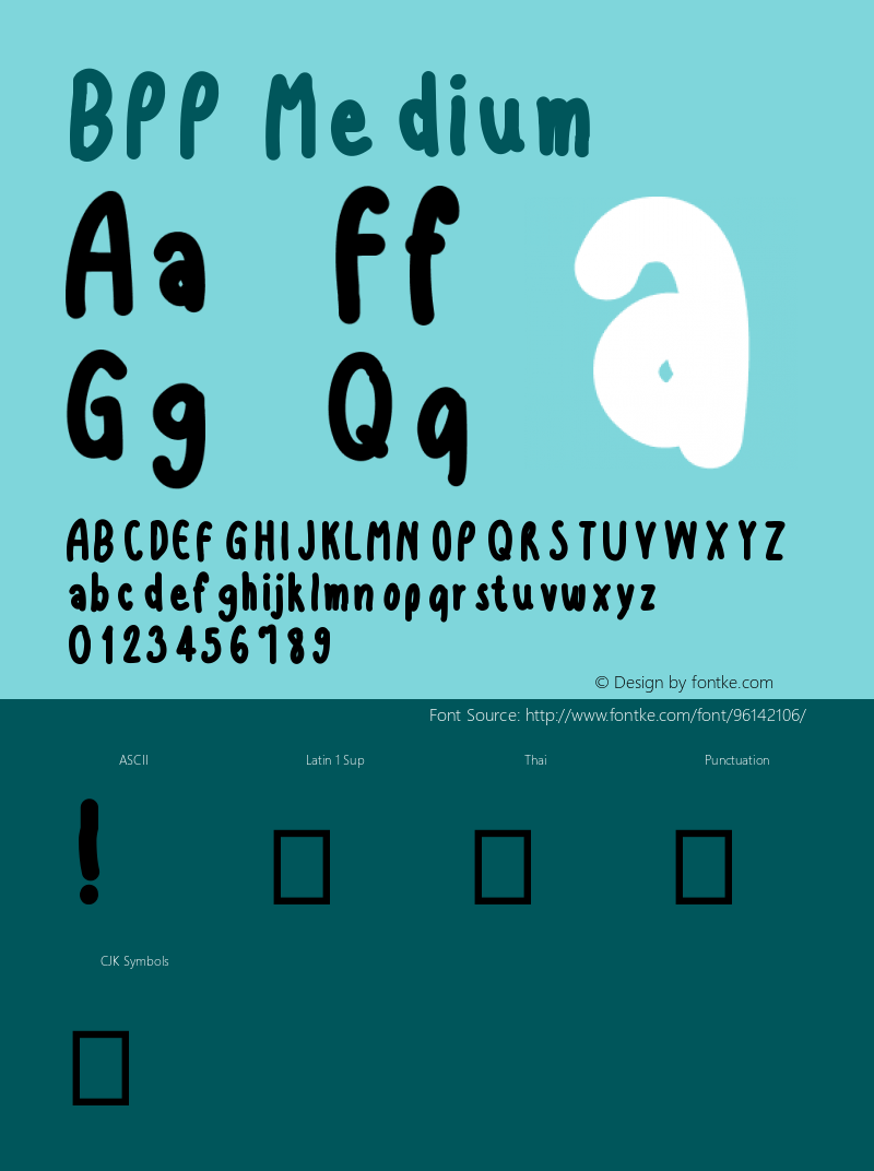 BPP Version 001.000 Font Sample