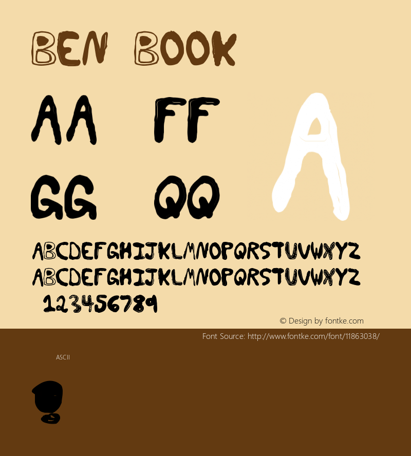 Ben Book Version 1.0 Font Sample