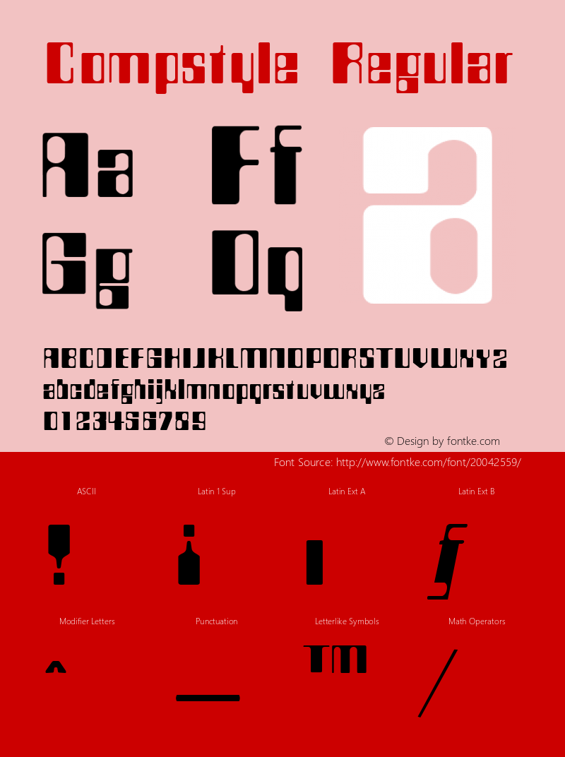 Compstyle Regular From the WSI-Fonts Professional Collection Font Sample
