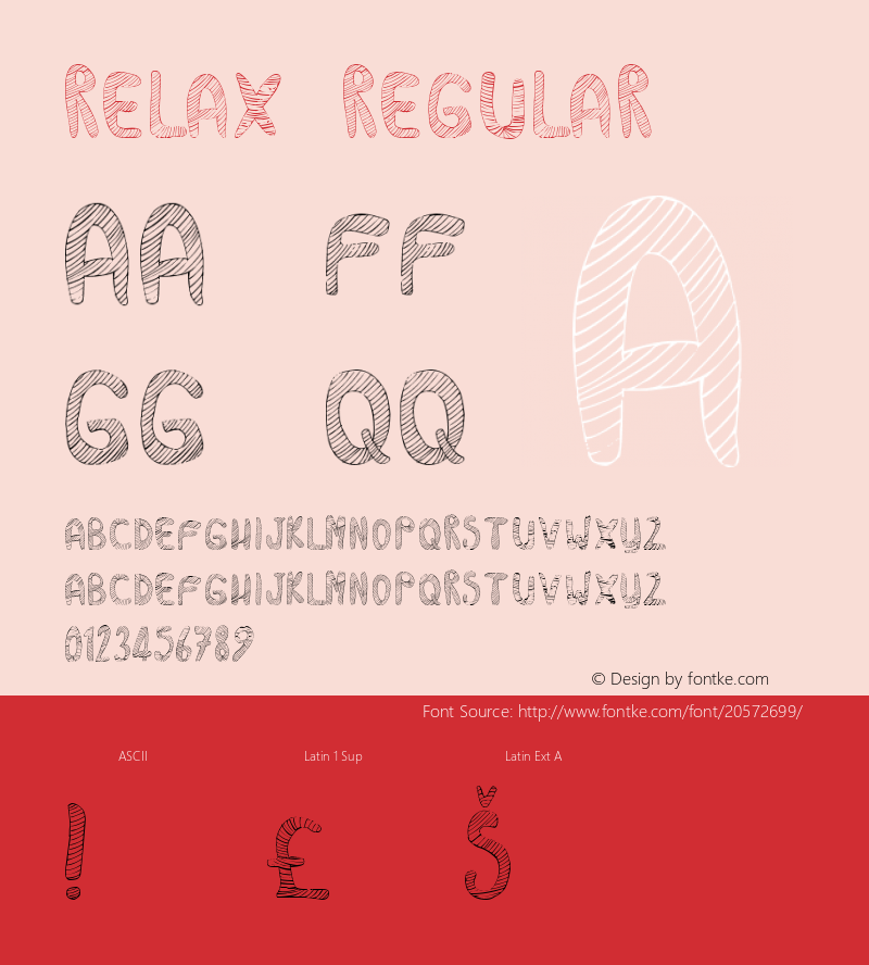 Relax Version 1.0 Font Sample
