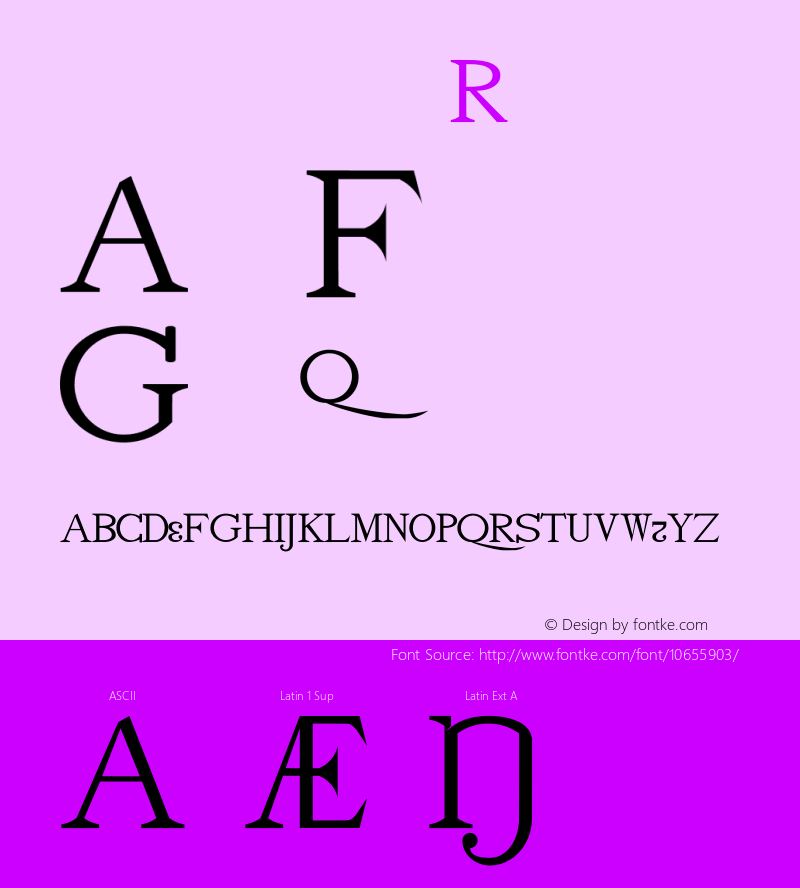 drmdoztc24 Regular Version 001.001 Font Sample