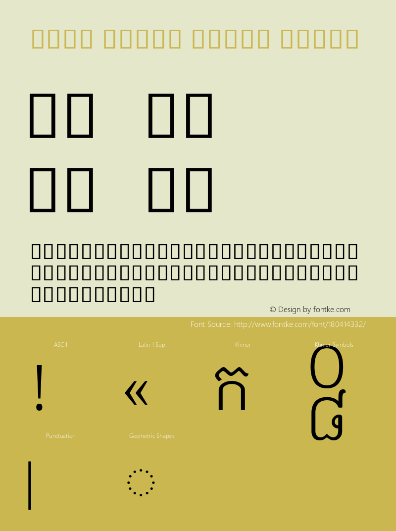 Noto Serif Khmer Light Version 2.001; ttfautohint (v1.8.4) -l 8 -r 50 -G 200 -x 14 -D khmr -f none -a qsq -X 