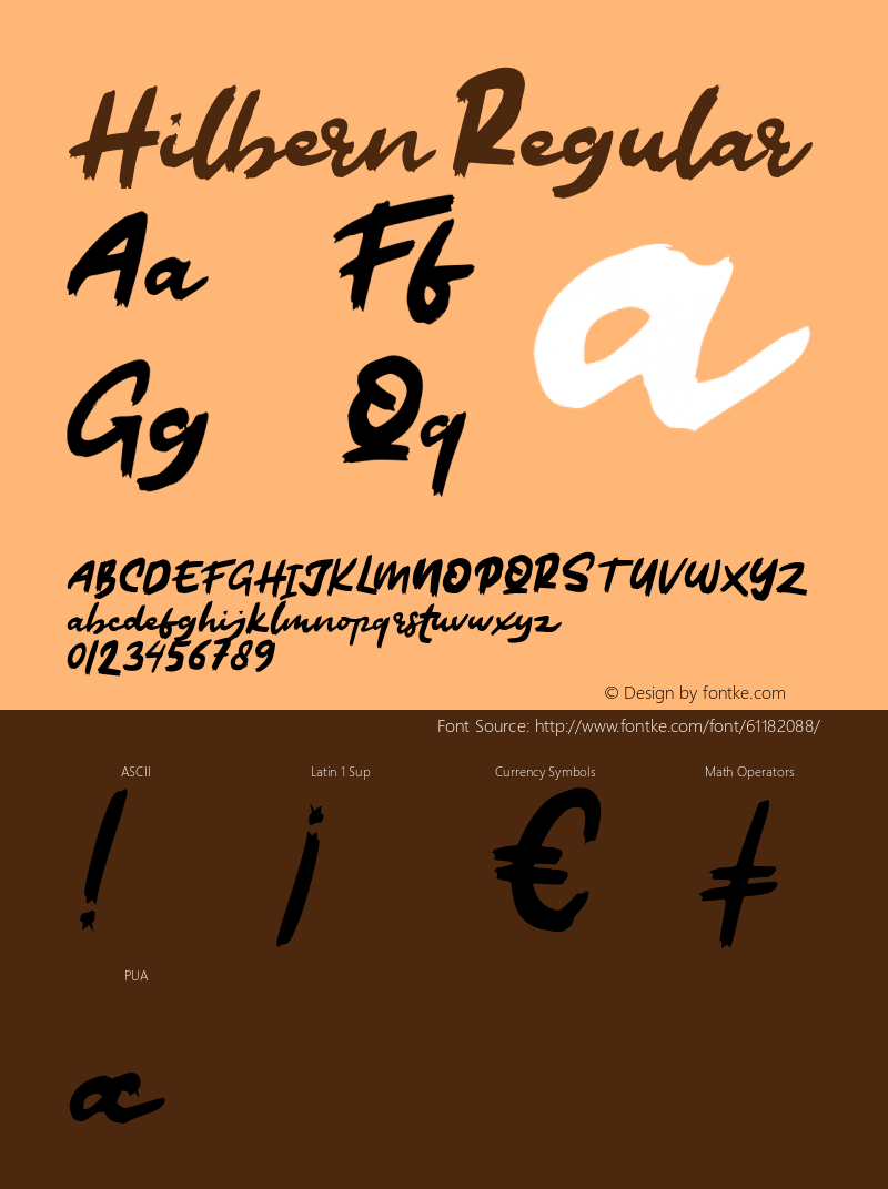 Hilbern Version 1.000 Font Sample