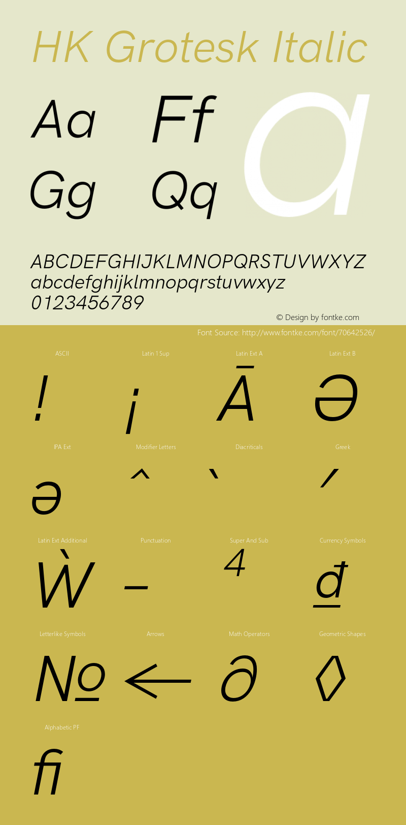 HK Grotesk Italic Version 2.463;hotconv 1.0.109;makeotfexe 2.5.65596 Font Sample