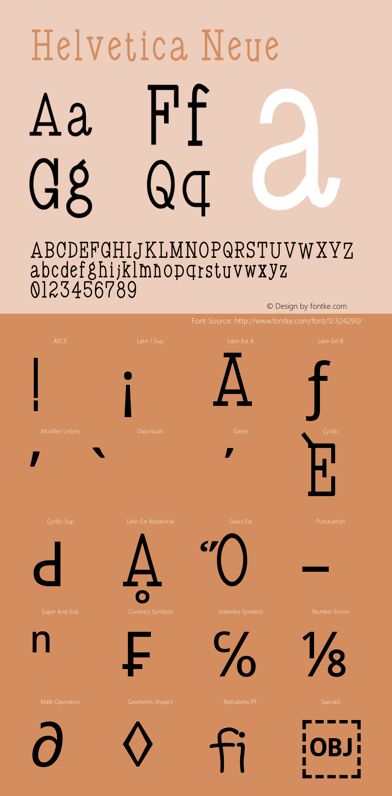 Helvetica Neue 细斜体 10.0d35e1 Font Sample