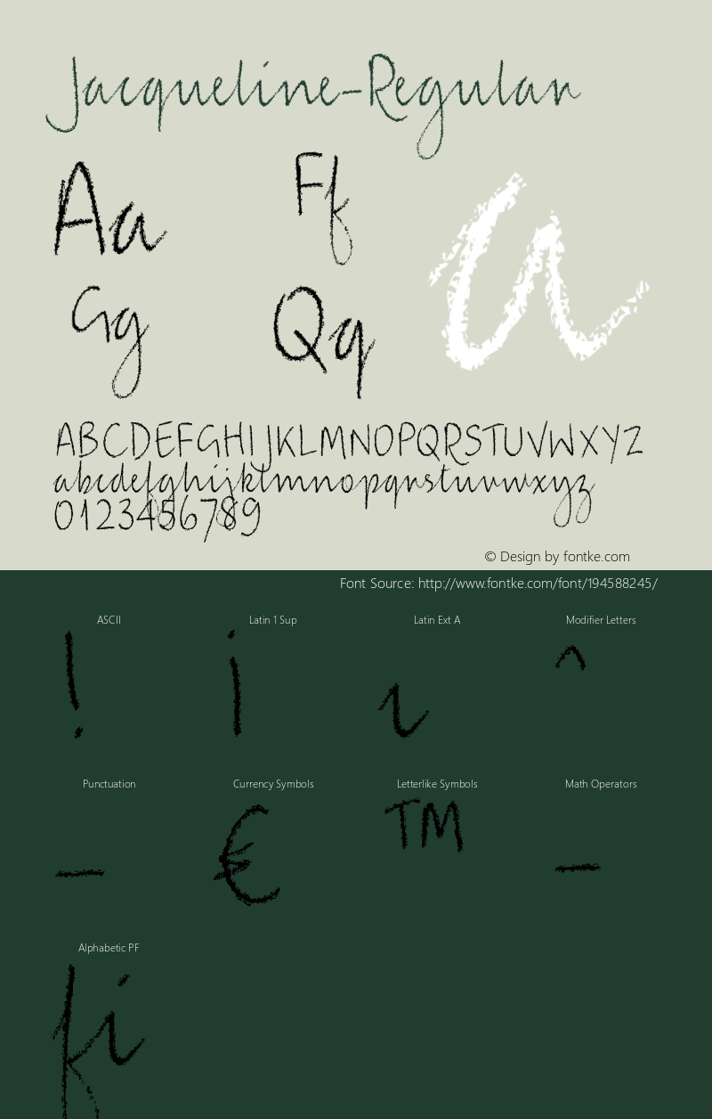 ☞Jacqueline-Regular Version 1.000;com.myfonts.easy.aviation.jacqueline.regular.wfkit2.version.3nFJ图片样张