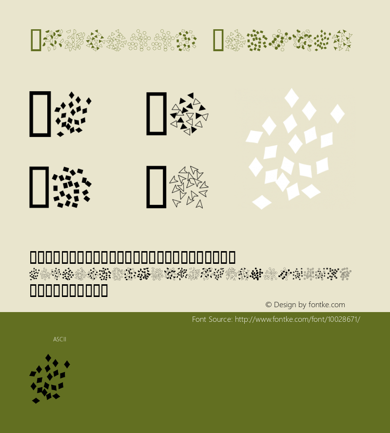 Confetti Regular 1.0  04.05.98 Font Sample