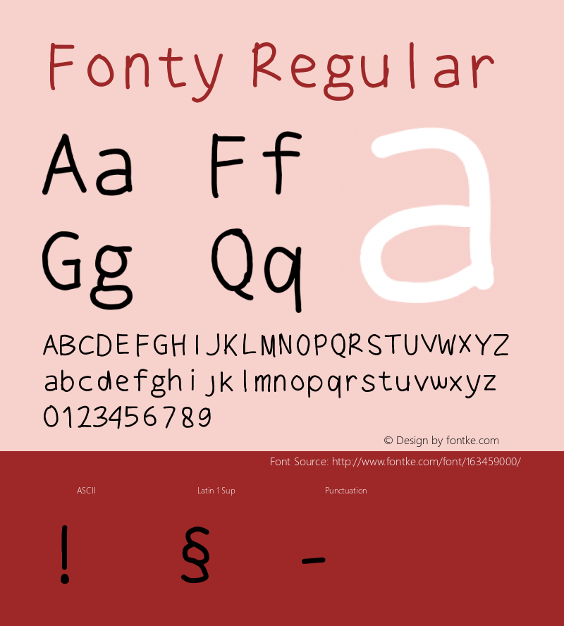 Fonty 1.0 Font Sample