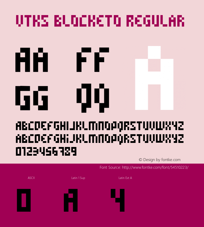 vtks blocketo Version 1.002;Fontself Maker 3.4.0 Font Sample