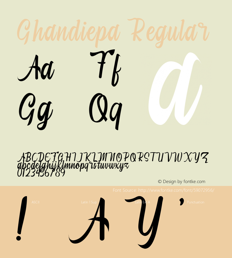 Ghandiepa Version 1.001;Fontself Maker 3.5.1 Font Sample