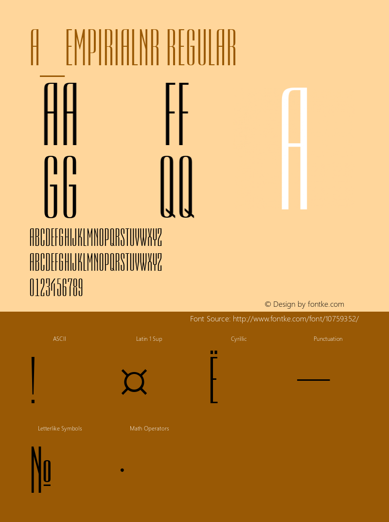 a_EmpirialNr Regular 001.002 Font Sample