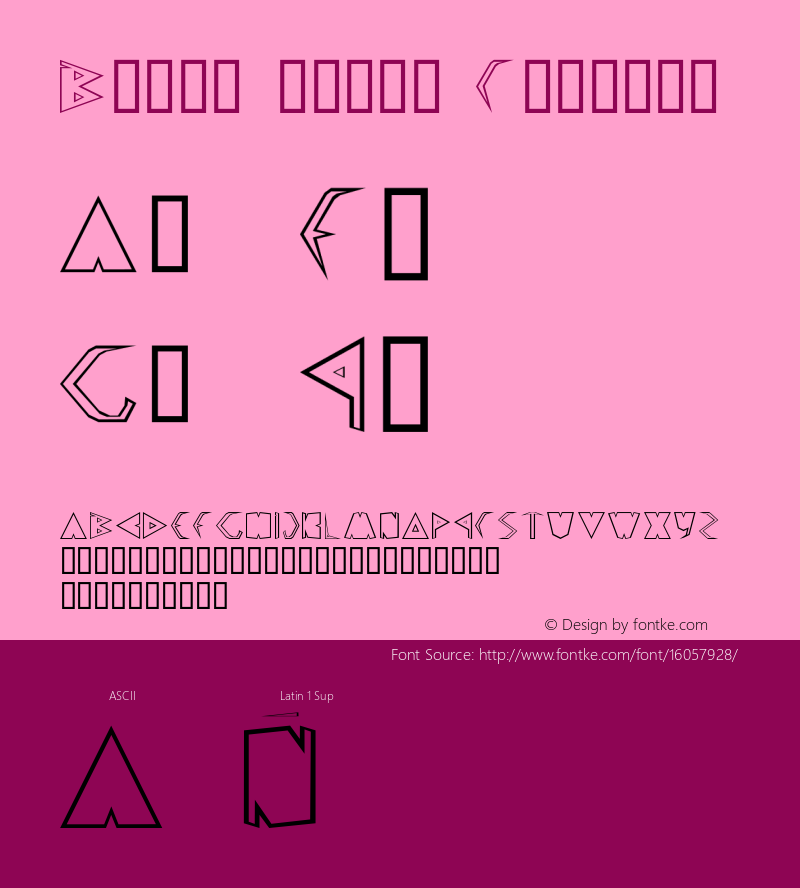 Berly empty Regular Fontographer 4.7 5/1/16 FG4M­0000002045 Font Sample