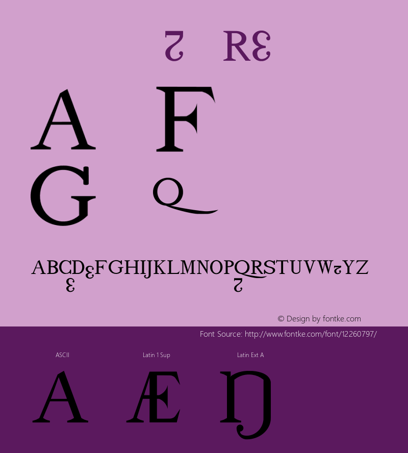 drmdozbx9 Regular Version 001.001 Font Sample