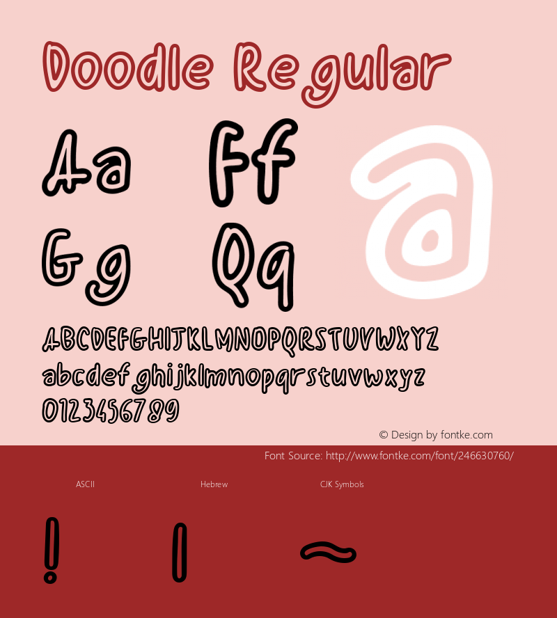 Doodle Regular Version 1.000图片样张