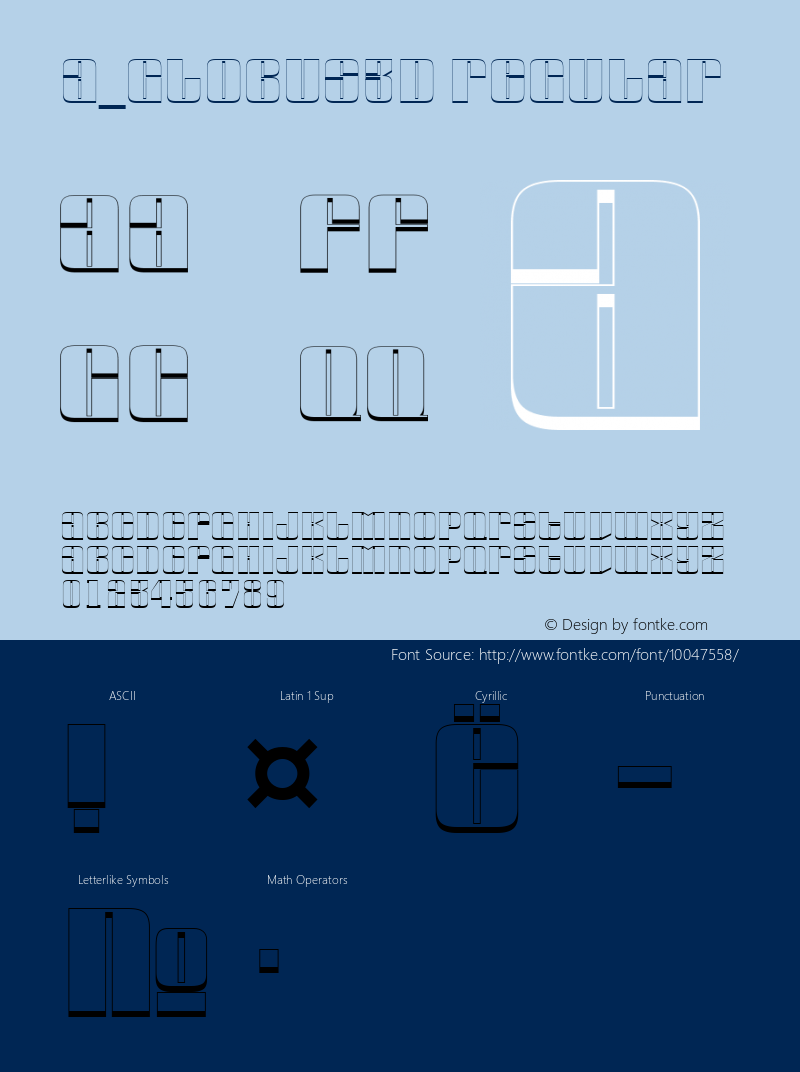 a_Globus3D Regular 01.02 Font Sample