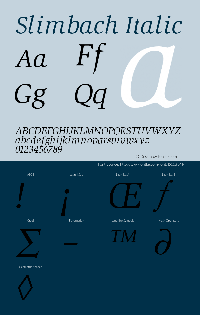 Slimbach Italic Altsys Fontographer 3.5  11/25/92 Font Sample