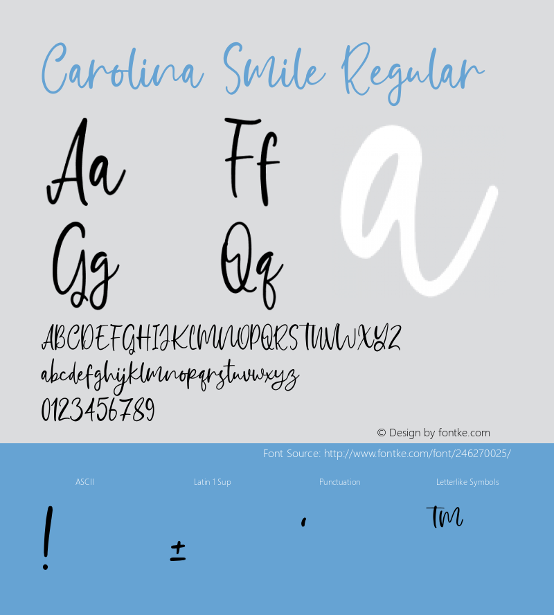 Carolina Smile Version 1.000图片样张