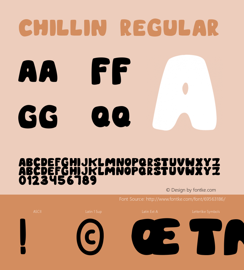 CHILLIN SUNDAY Version 01.00 Font Sample