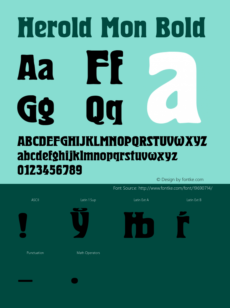 Herold Mon Bold 2.00 Font Sample