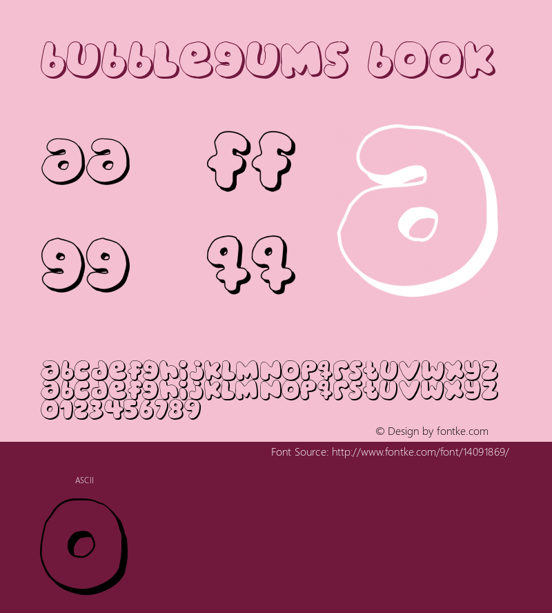 bubblegums Book Version 2 Font Sample