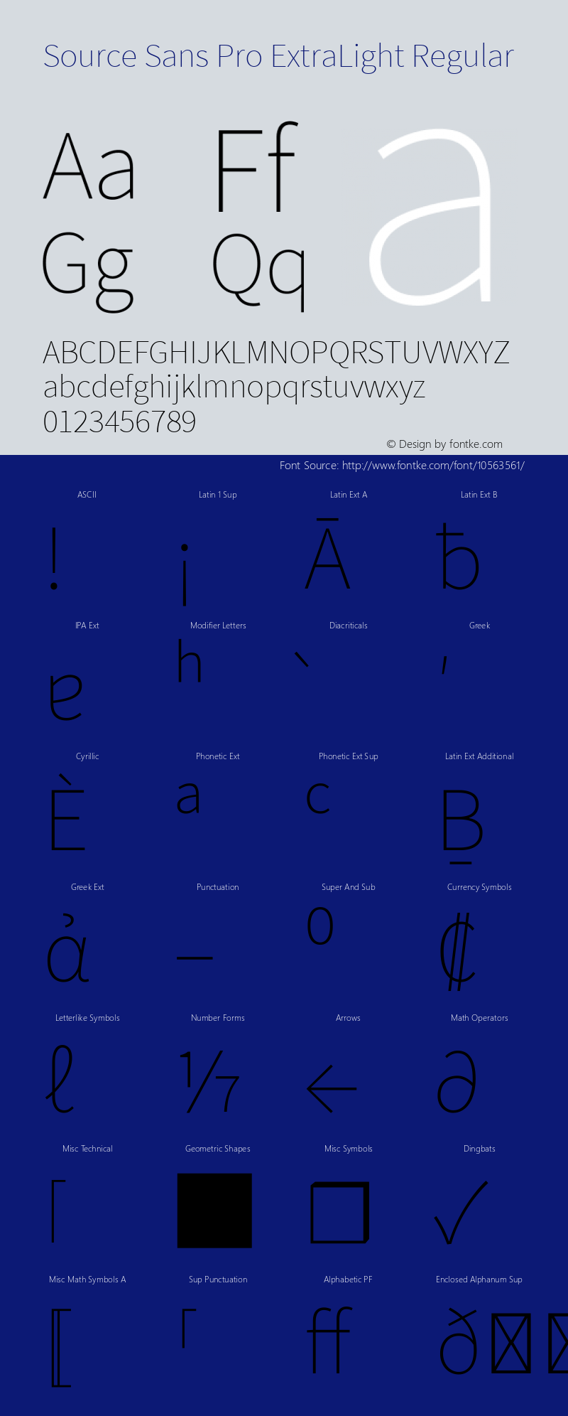 Source Sans Pro ExtraLight Regular Version 2.010;PS Version 2.0;hotconv 1.0.78;makeotf.lib2.5.61930 Font Sample