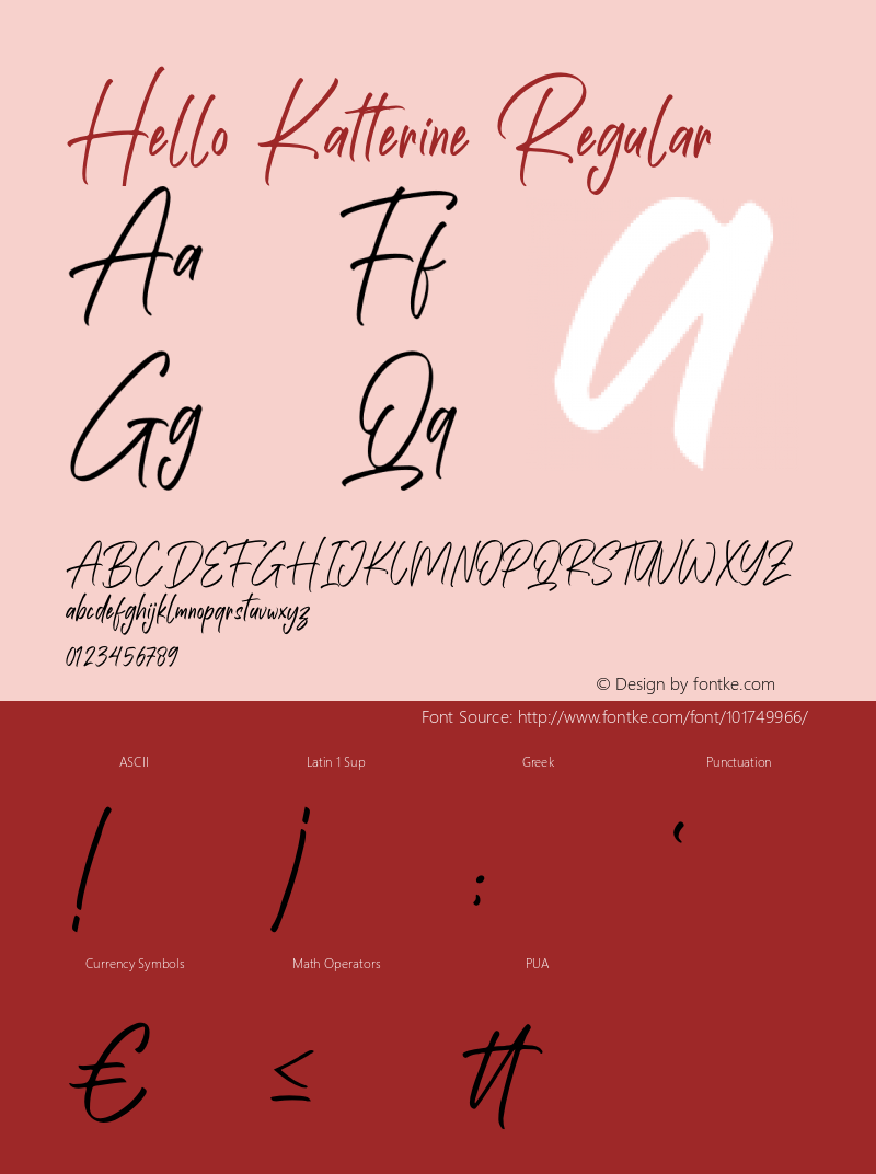 Hello Katterine Version 1.00;January 5, 2021;FontCreator 11.5.0.2430 32-bit Font Sample