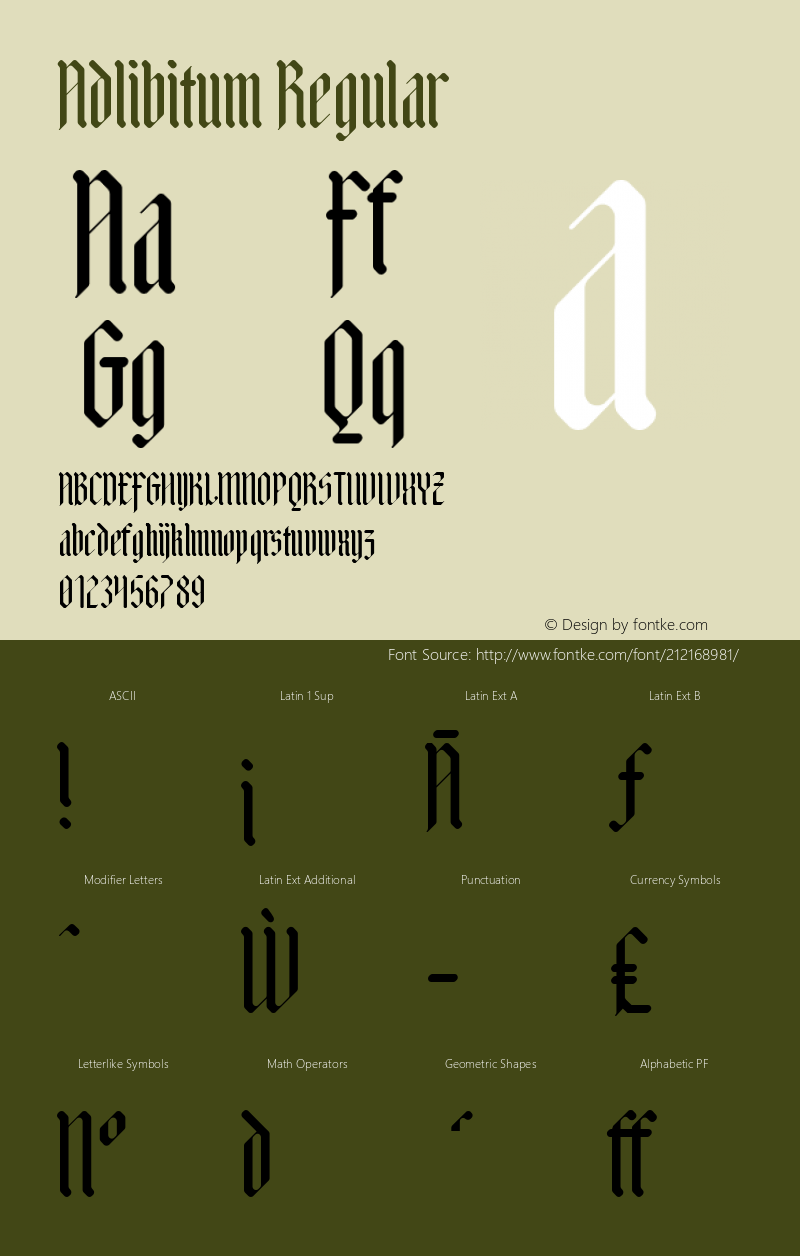 Adlibitum Regular Version 1.004图片样张