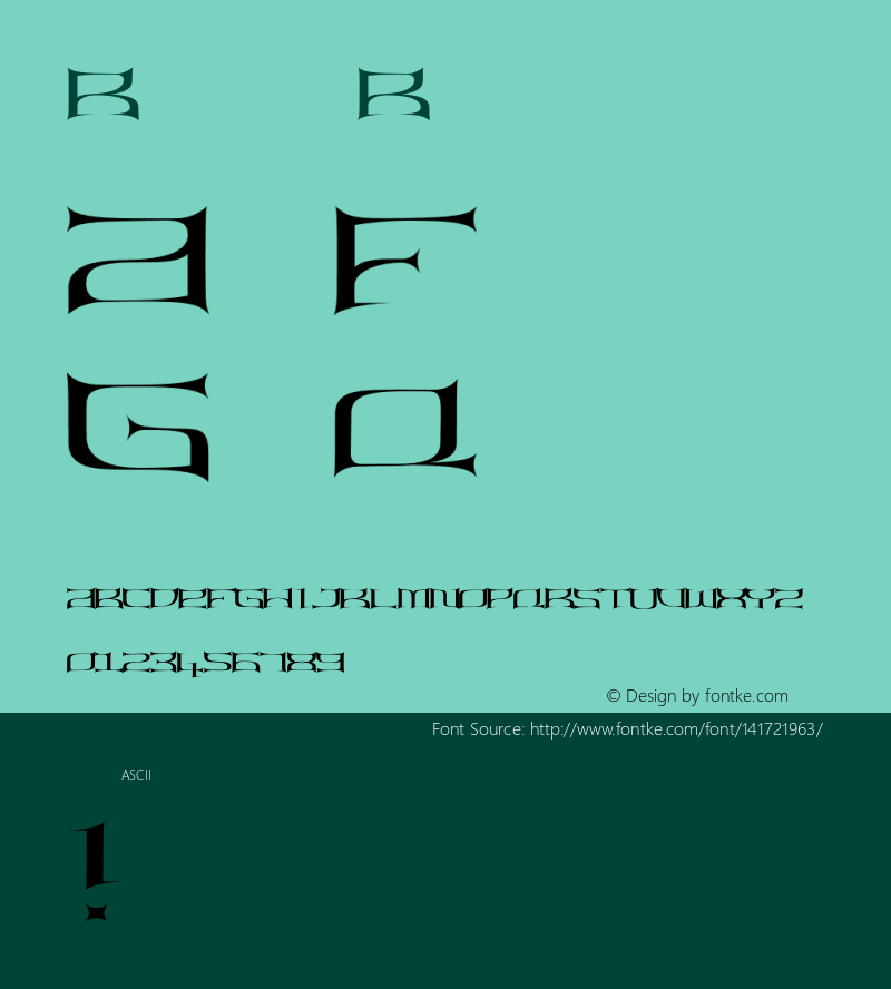 Ragar Regular Version 1.000;PS 001.000;hotconv 1.0.88;makeotf.lib2.5.64775 Font Sample