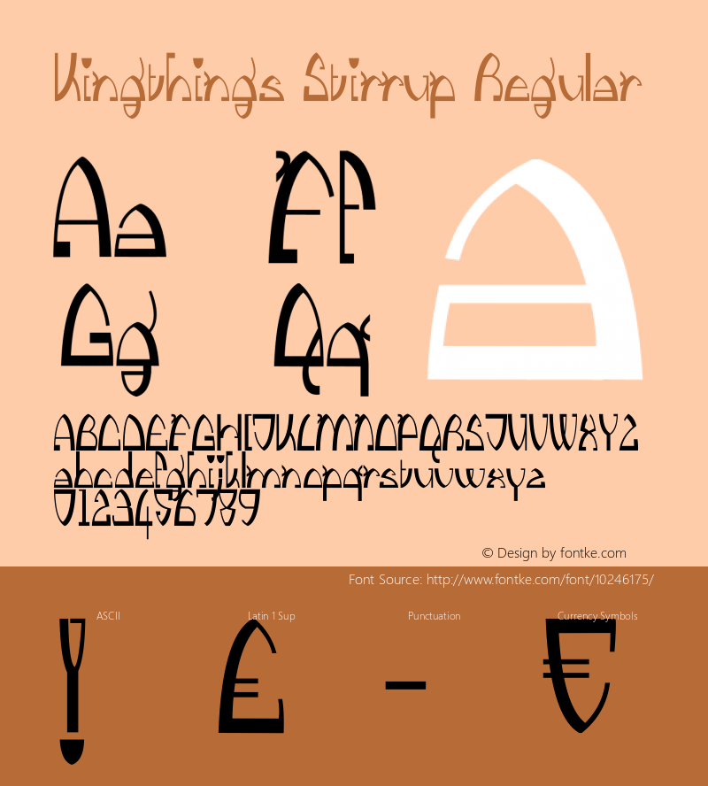 Kingthings Stirrup Regular 1.0 Font Sample